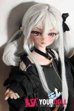 ElsaBabe 中江灯子 RAD038 148cm-M ピンク肌 フルシリコン ツンデレ 白髪 天邪鬼 エルフ耳 ラブドール 新品 - 画像 (2)