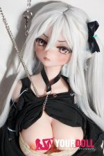 ElsaBabe 中江灯子 RAD038 148cm-M ピンク肌 フルシリコン ツンデレ 白髪 天邪鬼 エルフ耳 ラブドール 新品 - 画像 (8)