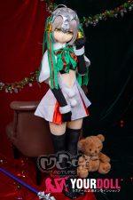 AotumeDoll #123ヘッド 135cm AAカップ Fat フルシリコン コスプレ系 激萌え サンタガール アニメドール 新品 - 画像 (18)