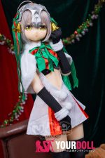 AotumeDoll #123ヘッド 135cm AAカップ Fat フルシリコン コスプレ系 激萌え サンタガール アニメドール 新品 - 画像 (11)