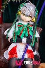 AotumeDoll #123ヘッド 135cm AAカップ Fat フルシリコン コスプレ系 激萌え サンタガール アニメドール 新品 - 画像 (4)