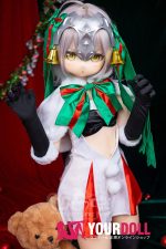 AotumeDoll #123ヘッド 135cm AAカップ Fat フルシリコン コスプレ系 激萌え サンタガール アニメドール 新品 - 画像 (6)