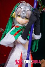 AotumeDoll #123ヘッド 135cm AAカップ Fat フルシリコン コスプレ系 激萌え サンタガール アニメドール 新品 - 画像 (5)