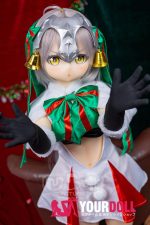 AotumeDoll #123ヘッド 135cm AAカップ Fat フルシリコン コスプレ系 激萌え サンタガール アニメドール 新品 - 画像 (2)