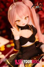 MOZU 琥珀 65cm 3.5kg 画像と同じ仕様 ビニールヘッド+シリコンボディ MOZUの風紀委員 3Dの口 八重歯 デレ可愛い フィギュア 新品 - 画像 (4)