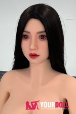 Orange in #708 160cm Fカップ White肌 シリコンヘッド+TPEボディ 顎機能付き 美人 巨乳 ダッチワイフ 新品 - 画像 (5)