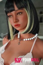 WM Dolls Lusia #SS168 163cm Dカップ 顎機能付き ブラウン肌 シリコンヘッド+S-TPEボディ 色気 等身大 ラブドール - 画像 (4)