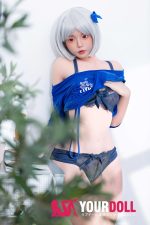 Fudoll 棉兔 #J007 155cm Aカップ シリコンヘッド+TPEボディ ボディ選択可 ちっぱい 愛嬌 ラブドール - 画像 (13)