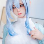 Fudoll 丽芙 #J002 157cm Fカップ シリコンヘッド+TPEボディ 顎機能追加可 未亡人 コスプレ系 巨乳 美人 ラブドール