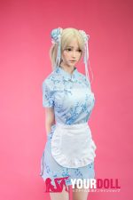 Fudoll 柳思思 #J025 163cm Eカップ フルシリコン 顎機能付き 中華風 料理人お嬢さん ラブドール - 画像 (14)