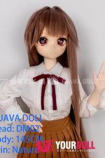 GUAVADOLL DM02 145cm Aカップノーマル肌 デカールメイク ビニール製のヘッド ハート目 ちっぱい アニメドール - 画像 (3)