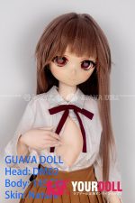 GUAVADOLL DM02 145cm Aカップノーマル肌 デカールメイク ビニール製のヘッド ハート目 ちっぱい アニメドール - 画像 (2)