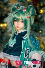 Shedoll Ailin(艾琳) 156cm Eカップ フルシリコン 顎機能追加可 クリスマスデート 童顔巨乳 ラブドール - 画像 (3)