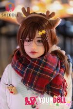 Shedoll Suxingran(苏星冉) 158cm Cカップ シリコンヘッド+TPEボディ 顎機能追加可 遊園地デート 眼鏡娘 ラブドール - 画像 (4)