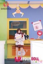 Shedoll Suxingran(苏星冉) 158cm Cカップ シリコンヘッド+TPEボディ 顎機能追加可 遊園地デート 眼鏡娘 ラブドール - 画像 (15)