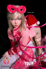 Shedoll Chuyue(楚玥) 168cm Dカップ フルシリコン 顎機能追加可 サンタガール 魅惑 ラブドール - 画像 (5)