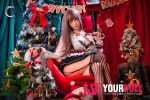 Shedoll Chuyue(楚玥) 168cm Dカップ フルシリコン 顎機能追加可 サンタガール 肉感的な美人 ラブドール - 画像 (26)