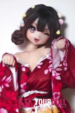 ElsaBabe 竹内由紀 RAD026 148cm-L ピンク肌 フルシリコン 夏祭り 着物 元気満々 アイドル コスプレ系 アニメドール - 画像 (2)