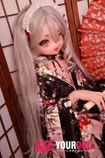 ElsaBabe 竹内由紀 RAD026 148cm-S ピンク肌 フルシリコン ウィンク 和風メイド 美少女 ラブドール - 画像 (4)