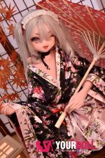ElsaBabe 竹内由紀 RAD026 148cm-S ピンク肌 フルシリコン ウィンク 和風メイド 美少女 ラブドール - 画像 (8)