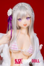 AotumeDoll #125ヘッド 155cm Cカップ フルシリコン 銀髪美少女 美乳 アニメドール 新品 - 画像 (2)