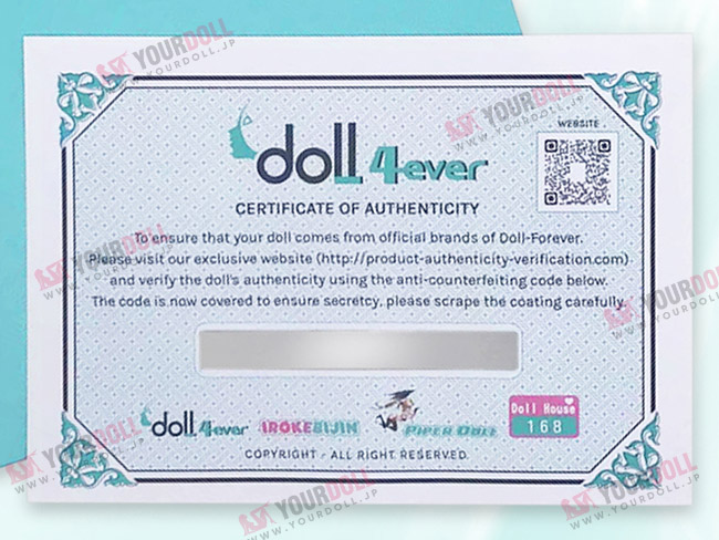dollforever anti-counterfeiting card-1