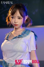 Fanreal Mo(茉) 155cm Fカップ 29kg Fair肌 フルシリコン 顎機能追加可 美少女 JK 楚々 放課後エッチ ラブドール - 画像 (5)