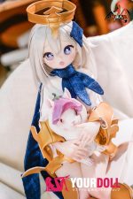 MOZU 小小萌 65cm 3.5kg 画像と同じ仕様 ビニールヘッド+シリコンボディ 可愛い コスプレ衣装 3Dの口 フィギュア 新品 - 画像 (3)