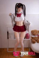 Orange in #712 148cm Dカップ White肌 フルシリコン 顎機能付き ツンデレ 妹系 JK ラブドール 新品 - 画像 (18)