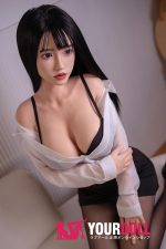 Orange in #739 158cm Cカップ White肌 フルシリコン 顎機能付き 姉系 美人OL ラブドール 新品 - 画像 (4)