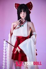 Fudoll 小璐 #J024 157cm Iカップ フルシリコン 顎機能付き リアルな肌質感付き 巫女 爆乳 綺麗 ラブドール - 画像 (3)