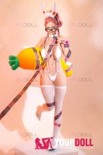 Fudoll 奶昔 #YF007 157cm Iカップ フルシリコン リアルな肌質感付き 顎機能付き 魅惑の谷間 バニー ラブドール - 画像 (15)