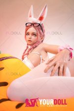 Fudoll 奶昔 #YF007 157cm Iカップ フルシリコン リアルな肌質感付き 顎機能付き 魅惑の谷間 バニー ラブドール - 画像 (9)