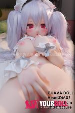 GUAVADOLL DM03 126cm Eカップ ノーマル肌 手描きメイク 瞳デカール ビニール製のヘッド デレデレ 美少女 目元拡大 アニメドール 新品 - 画像 (7)