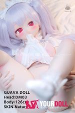 GUAVADOLL DM03 126cm Eカップ ノーマル肌 手描きメイク 瞳デカール ビニール製のヘッド デレデレ 美少女 目元拡大 アニメドール 新品 - 画像 (10)