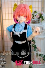 GUAVADOLL DM02 126cm Eカップ ノーマル肌 デカールメイク ビニール製のヘッド コスプレ系 縦瞳 メイド アニメドール - 画像 (9)