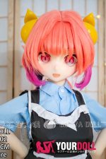GUAVADOLL DM02 126cm Eカップ ノーマル肌 デカールメイク ビニール製のヘッド コスプレ系 縦瞳 メイド アニメドール