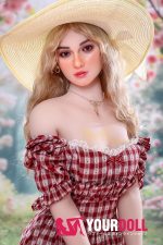 Irontech Doll Tina S45 162cm Gカップ シリコンヘッド+TPEボディ ホワイト肌 ブロンド 外人美女 ラブドール - 画像 (6)