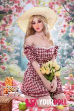 Irontech Doll Tina S45 162cm Gカップ シリコンヘッド+TPEボディ ホワイト肌 ブロンド 外人美女 ラブドール - 画像 (10)