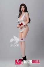 LilyDoll Elara-C #LH030A-C 158cm Dカップ シリコンヘッド+TPEボディ White肌 裸エプロン エロ ラブドール 新品 - 画像 (24)