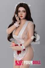 LilyDoll Elara-C #LH030A-C 158cm Dカップ シリコンヘッド+TPEボディ White肌 裸エプロン エロ ラブドール 新品 - 画像 (2)