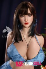 LilyDoll Aria-A #LH032A-A 157cm Kカップ シリコンヘッド+TPEボディ Natural肌 妖艶 魅惑の谷間 肥満 巨尻 ラブドール 新品