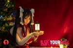 Shedoll Yoyo(瑶瑶) 148cm Dカップ シリコンヘッド+TPEボディ 束縛プレイ サンタガール ラブドール - 画像 (17)