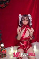 Shedoll Yoyo(瑶瑶) 148cm Dカップ シリコンヘッド+TPEボディ 束縛プレイ サンタガール ラブドール - 画像 (5)