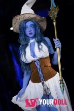 Aibei Doll #225 C160cm-肥満 Fカップ Blue肌 コスプレ系 ウィッチ 綺麗 ラブドール - 画像 (5)