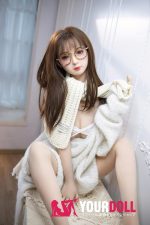 Aibei Doll #2 148cm-S Cカップ シリコンヘッド+TPEボディ White肌 清楚可憐 眼鏡娘 ラブドール - 画像 (12)