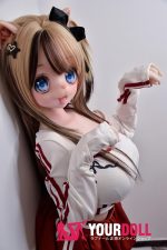 ElsaBabe 猫羽彩 RAD037 148cm-L ホワイト肌 フルシリコン ケモノ 猫娘 アニメドール 新品 - 画像 (14)