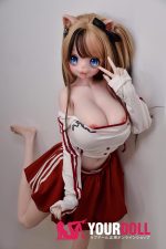 ElsaBabe 猫羽彩 RAD037 148cm-L ホワイト肌 フルシリコン ケモノ 猫娘 アニメドール 新品 - 画像 (25)