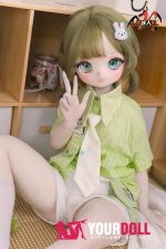 MOZU 苗苗 小胸 141cm 画像通りの仕様付き ビニール製のヘッド+TPEボディ ピュア 癒し系 アニメドール 新品 - 画像 (2)
