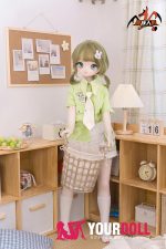 MOZU 苗苗 小胸 141cm 画像通りの仕様付き ビニール製のヘッド+TPEボディ ピュア 癒し系 アニメドール 新品 - 画像 (7)
